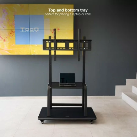 TooQ Floor Stand - W/ Wheels - For Screens - 37" / 50" - Black - FS20101M-B
