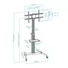 Suporte de Chão TooQ - C/ Rodas - P/ Ecrãs - 37" / 86" - Alumínio - FS1886M-B|TooQ|8433281013773