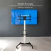 TooQ Floor Stand - W/ Wheels - For Screens - 37" / 86" - Aluminum - FS1886M-B