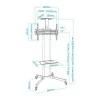 Suporte de Chão TooQ - C/ Rodas - P/ Ecrãs - 37" / 70" - Preto - FS1470M-B|TooQ|8433281008229