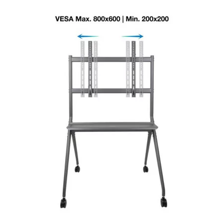 TooQ Floor Stand - With Wheels - For Screens - 50" / 86" - Gray - FS20205M-B