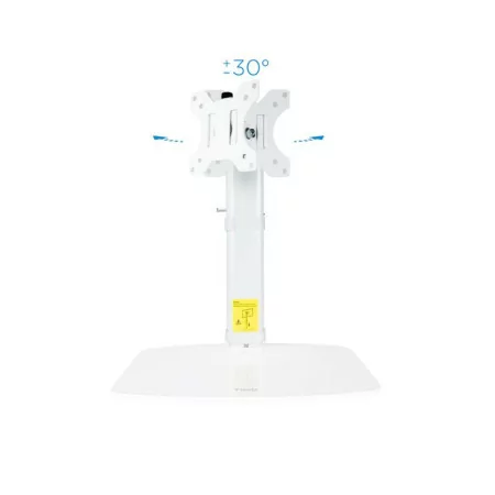 TooQ Table Stand - For Screens - 17" - 27" - White - DB1127TN-W