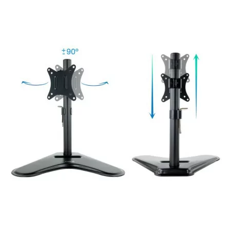 TooQ Table Stand - For Screen - 17" / 32" - Black - DB1701TN-B