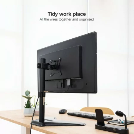 TooQ Table Stand - For Screen - 17" / 32" - Black - DB1701TN-B