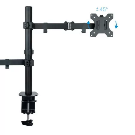 TooQ Desktop Stand - For Screen + Laptop - 13" / 32" - Black - DB1200TN-B