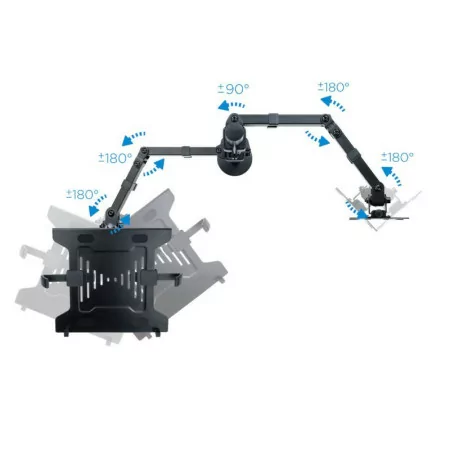 TooQ Desktop Stand - For Screen + Laptop - 13" / 32" - Black - DB1200TN-B