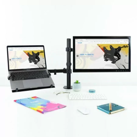 TooQ Desktop Stand - For Screen + Laptop - 13" / 32" - Black - DB1200TN-B