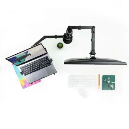 TooQ Desktop Stand - For Screen + Laptop - 13" / 32" - Black - DB1200TN-B