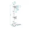 TooQ Table Stand - For 2 Screens - 17" / 32" - Black - DB1703TNV-B