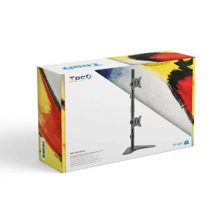 TooQ Table Stand - For 2 Screens - 17" / 32" - Black - DB1703TNV-B