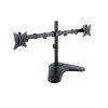 TooQ Table Stand - For 2 Screens - 17" / 32" - Black - DB1702TN-B