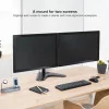 TooQ Table Stand - For 2 Screens - 17" / 32" - Black - DB1702TN-B