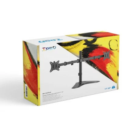 TooQ Table Stand - For 2 Screens - 17" / 32" - Black - DB1702TN-B
