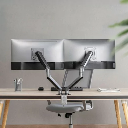 TooQ Table Stand - For 2 Screens - 17" / 32" - DB4132TNR-G