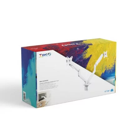 TooQ Table Stand - For 2 Screens - 17" / 32" - DB4132TNR-W