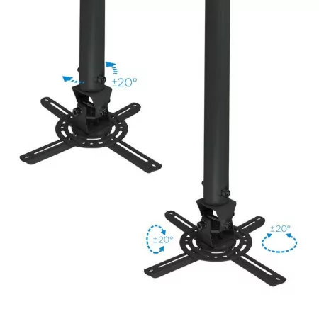 TooQ Ceiling Bracket - For Projectors - Black - PJ3030TN-B