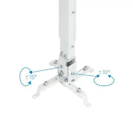 Suporte de Teto TooQ - P/ Projetores - Branco - PJ2012T-W|TooQ|8433281006690
