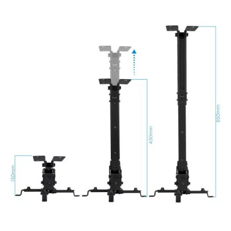 TooQ Ceiling Bracket - For Projectors - Black - PJ2012T-B