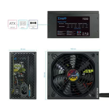 TooQ Power Supply - ATX 750W - TQAPOLO-750SP