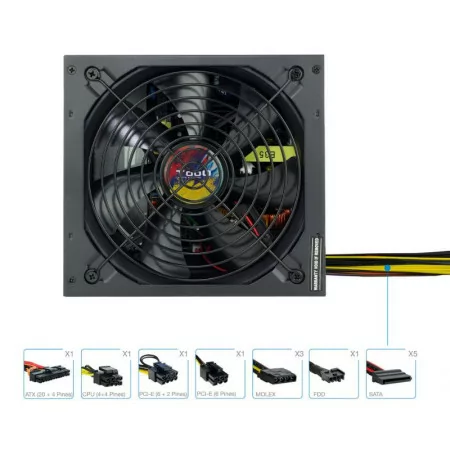 TooQ Power Supply - ATX 650W - TQAPOLO-650SP