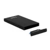TooQ External Box - For HDD/SSD Disks - 2.5" - Black - TQE-2527B