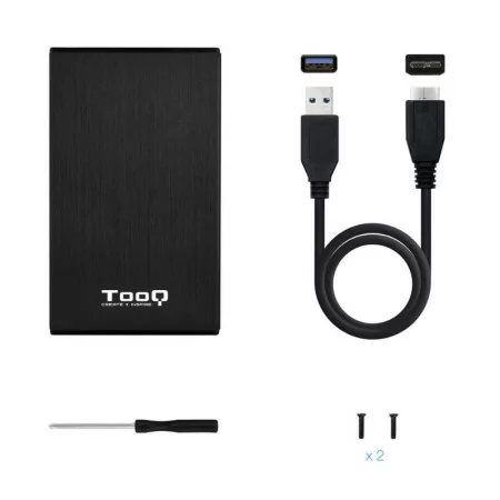 Caixa Externa TooQ - P/ Discos HDD/SSD - 2.5" - Preta - TQE-2527B|TooQ|8433281006850