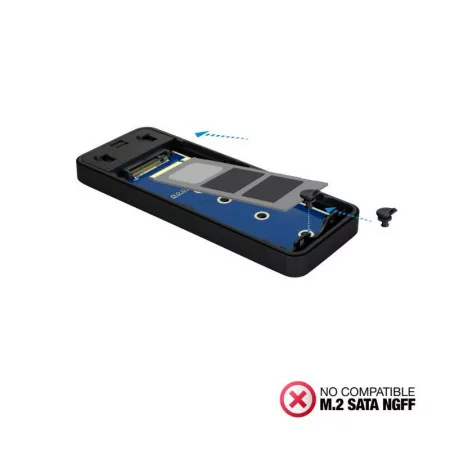 TooQ External Box - For SSD M.2 NVMe PCIe - TQE-2280B