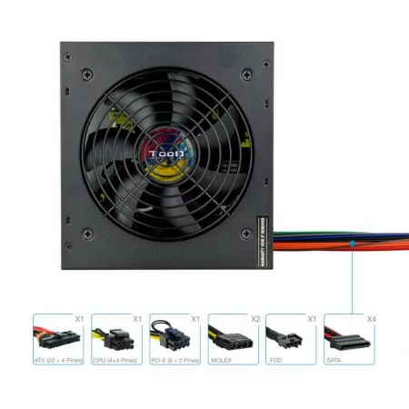 TooQ Power Supply - ATX 600W - PFC - TQAPOLO-600SP
