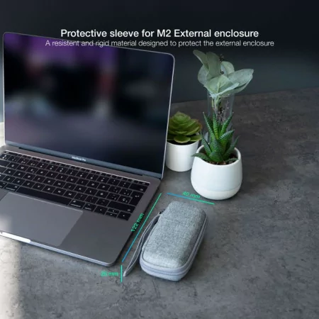 TooQ Hard Drive Case - Gray - TQBC-M201G
