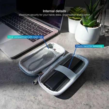 TooQ Hard Drive Case - Gray - TQBC-M201G