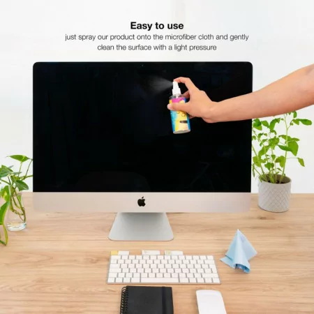 TooQ Screen Cleaning Kit - Spray + Cloth - TQSC0016