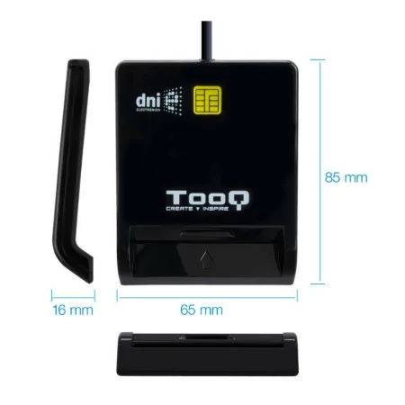 TooQ Card Reader - DNIe SIM DNIe SIM USB-C - Black - TQR-211B