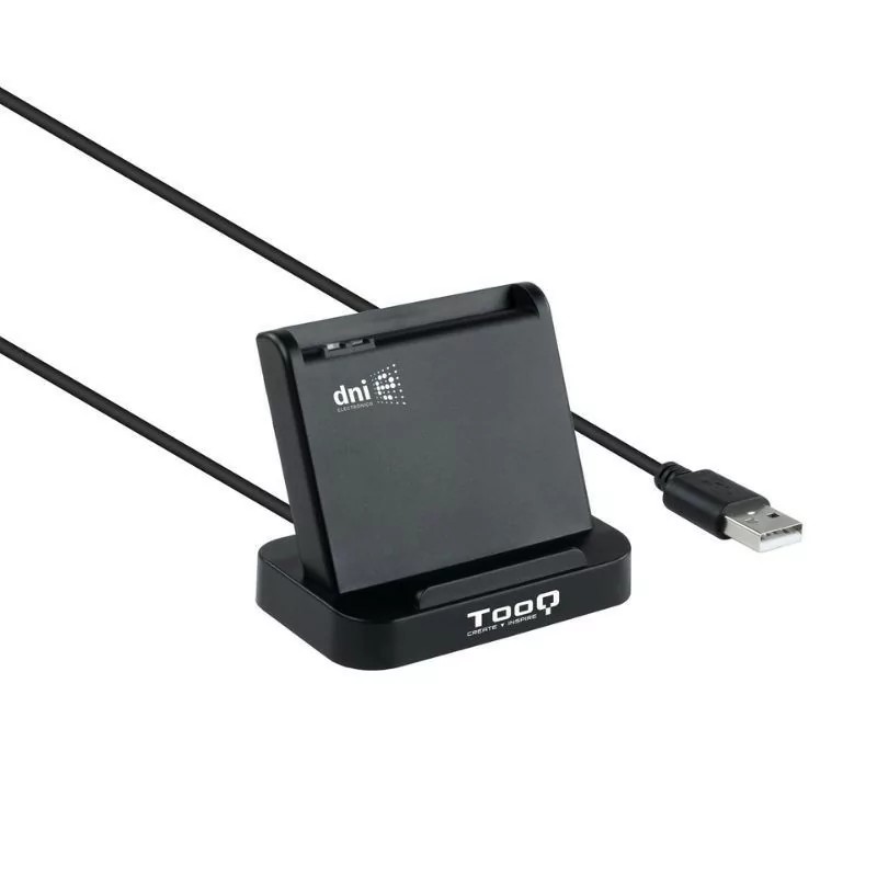 Leitor de Cartões TooQ - DNIe VISION USB 2.0 - Preto - TQR-220B||8433281010383 Leitor de Cartões TooQ - DNIe VISION USB 2.0 - Preto - TQR-220B||8433281010383
