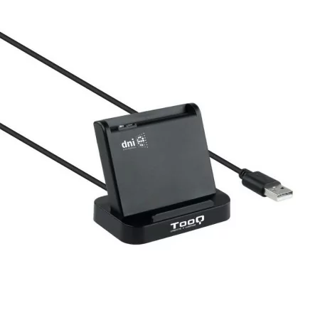 Leitor de Cartões TooQ - DNIe VISION USB 2.0 - Preto - TQR-220B||8433281010383