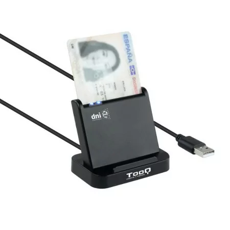 Leitor de Cartões TooQ - DNIe VISION USB 2.0 - Preto - TQR-220B||8433281010383