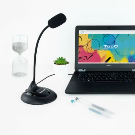 TooQ Microphone - Flexible - 3.5mm Jack - Black - TQMM-213