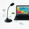 TooQ Microphone - Flexible - 3.5mm Jack - Black - TQMM-213