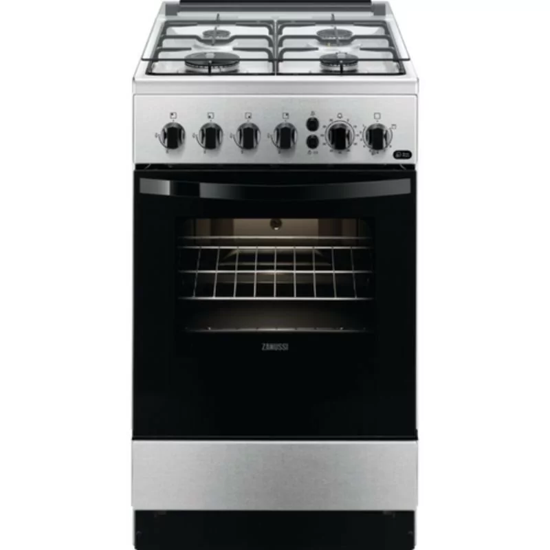 Fogão a Gás Zanussi - 4 Queimadores - 51L - Classe D - Inox - ZCG512H1XA|Zanussi|7332543794324 Fogão a Gás Zanussi - 4 Queimadores - 51L - Classe D - Inox - ZCG512H1XA|Zanussi|7332543794324