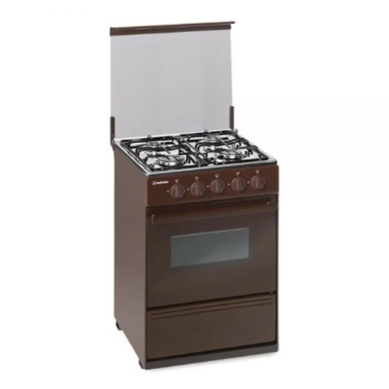 Meireles Milano Gas Stove - 4 Burners - 55L - Brown - N 520 B Meireles Milano Gas Stove - 4 Burners - 55L - Brown - N 520 B