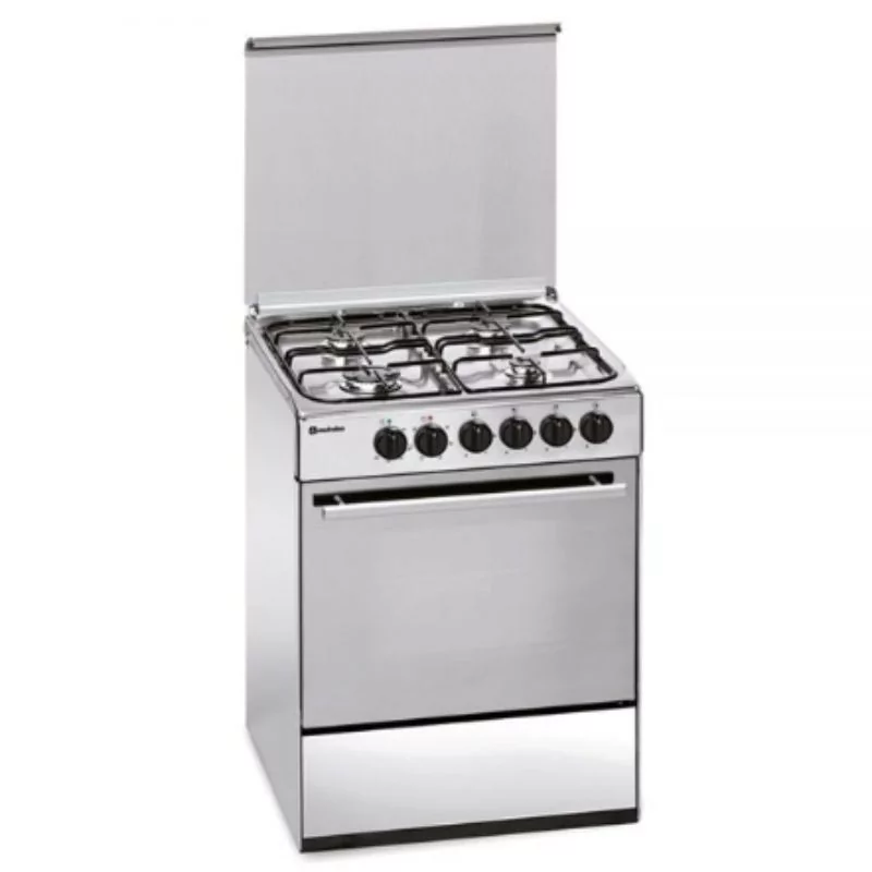Meireles Milano Gas Stove - 4 Burners - 55L - Stainless Steel - E 602 X - G. Nat Meireles Milano Gas Stove - 4 Burners - 55L - Stainless Steel - E 602 X - G. Nat