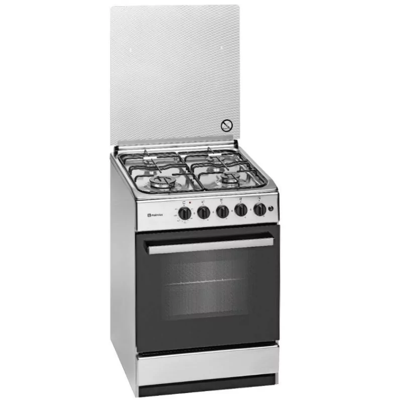 Cocina de Gas Meireles - 4 Quemadores - 55L - Inox - M-540-X Gas Butano Cocina de Gas Meireles - 4 Quemadores - 55L - Inox - M-540-X Gas Butano