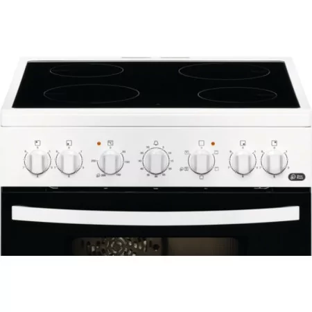 Cocina Vitrocerámica Zanussi - 4 Zonas - 56L - Blanco - ZCV65201WA