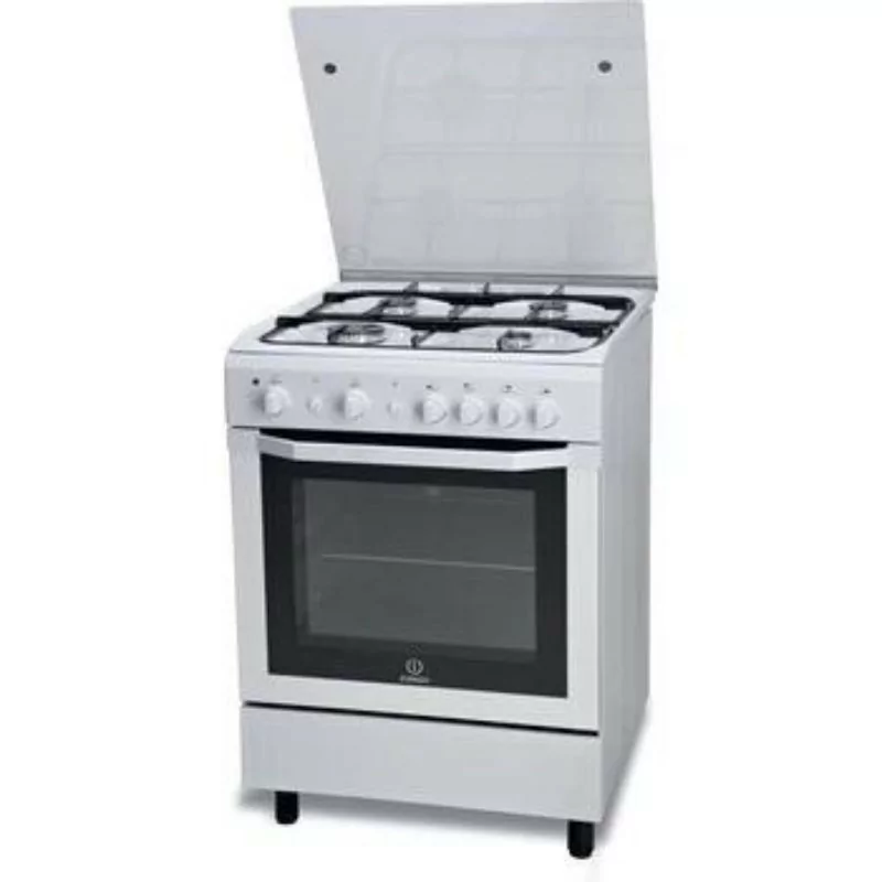 Indesit Natural Gas Monoblock Stove - 4 Burners - 60cm - White - I6GG1F(W)/I Indesit Natural Gas Monoblock Stove - 4 Burners - 60cm - White - I6GG1F(W)/I