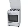 Indesit Natural Gas Monoblock Stove - 4 Burners - 60cm - White - I6GG1F(W)/I