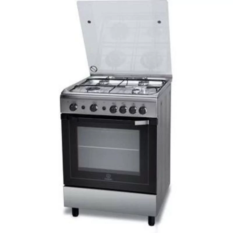 Indesit Natural Gas Monoblock Stove - 4 Burners - 60cm - Stainless Steel - I6GG1F(X)/P Indesit Natural Gas Monoblock Stove - 4 Burners - 60cm - Stainless Steel - I6GG1F(X)/P