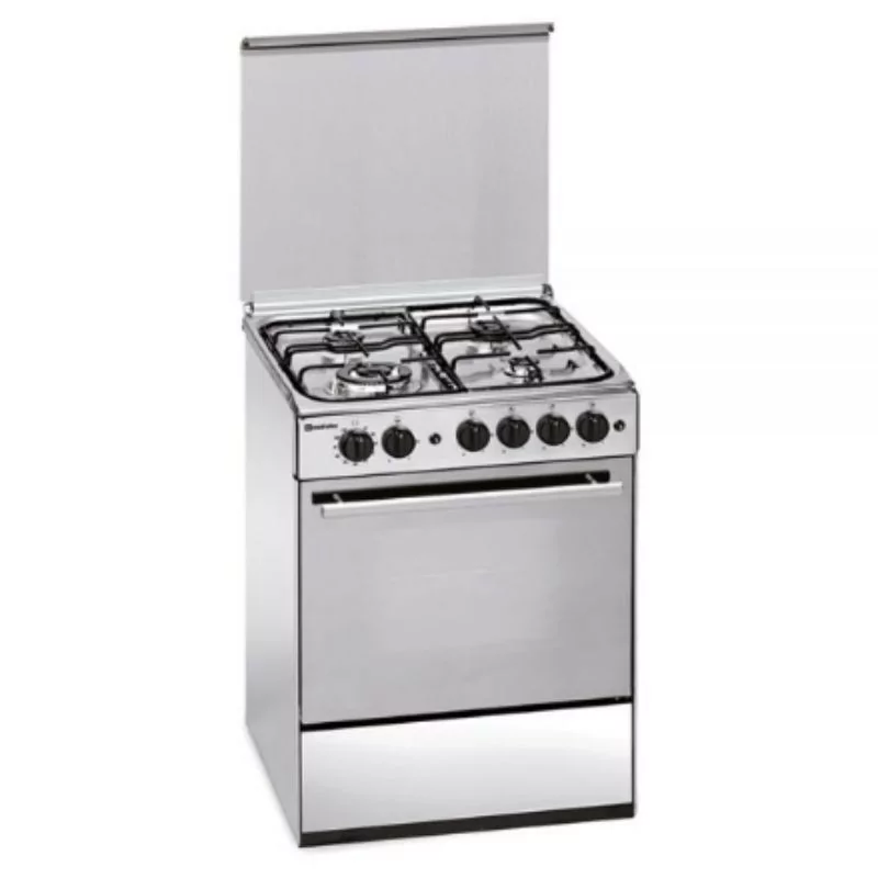 Meireles Butane Gas Monobloc Stove - 4 Burners - 51L - 60cm - Stainless Steel - M 601 X Meireles Butane Gas Monobloc Stove - 4 Burners - 51L - 60cm - Stainless Steel - M 601 X