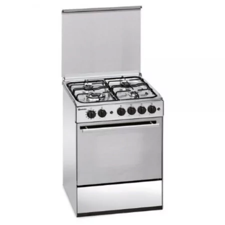 Meireles Butane Gas Monobloc Stove - 4 Burners - 51L - 60cm - Stainless Steel - M 601 X