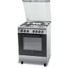 Indesit Natural Gas Monoblock Stove - 4 Burners - 60cm - 59L - Stainless Steel - I6TMH2AF(X)/I