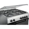 Indesit Natural Gas Monoblock Stove - 4 Burners - 60cm - 59L - Stainless Steel - I6TMH2AF(X)/I