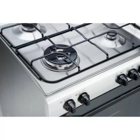 Indesit Natural Gas Monoblock Stove - 4 Burners - 60cm - 59L - Stainless Steel - I6TMH2AF(X)/I